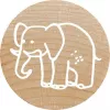 Stempel Colop 165224 Okrągły Guma Drewno 3 cm