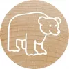 Stempel Colop 165224 Okrągły Guma Drewno 3 cm