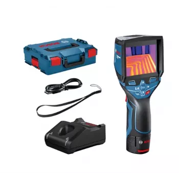 Bosch GTC 400 C Professional Równoważna szumowi różnica temperatur (NETD) Czarny, Niebieski 2000 mAh 160 x 120 pikseli Wbudowany wyświetlacz