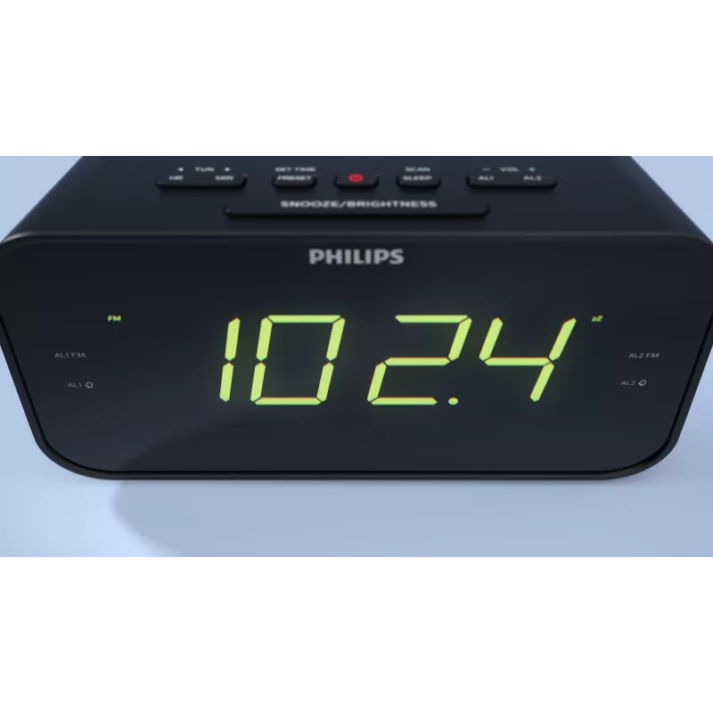 Philips TAR3306/12 alarm clock Cyfrowy budzik Czarny