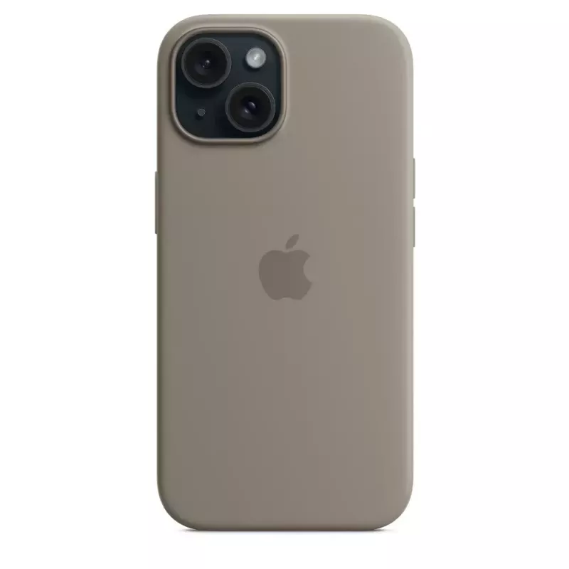 Silikonowe etui Apple iPhone 15 MagSafe Clay Cover Brown