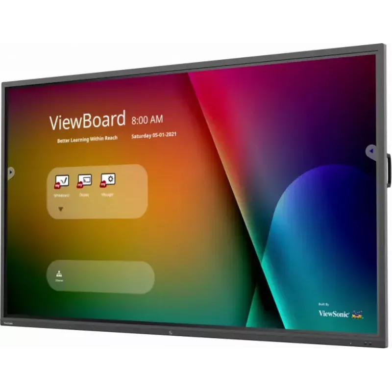 Viewsonic IFP9850-4 Wyświetlacz interaktywny 2,49 m (98 cali) LCD Wi-Fi 350 cd/m² 4K Ultra HD Czarny Ekran dotykowy Wbudowany procesor Android 9