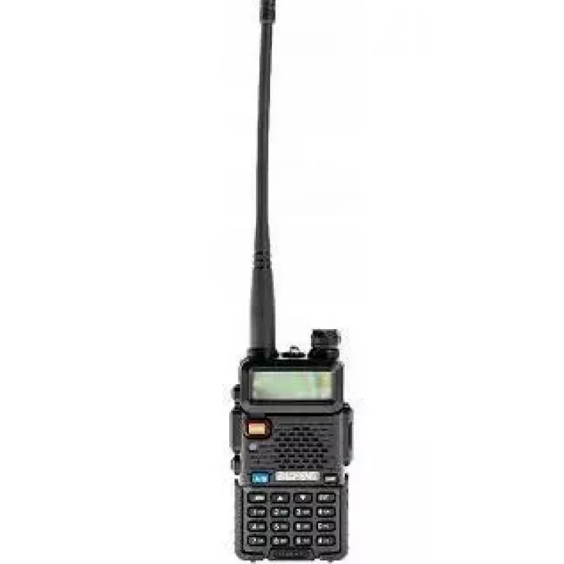 Radiotelefon ręczny Baofeng UV-5R HTQ USB-C dwuzakresowy 5 W, 1800 mAh, FM 64–108 MHz, czarny
