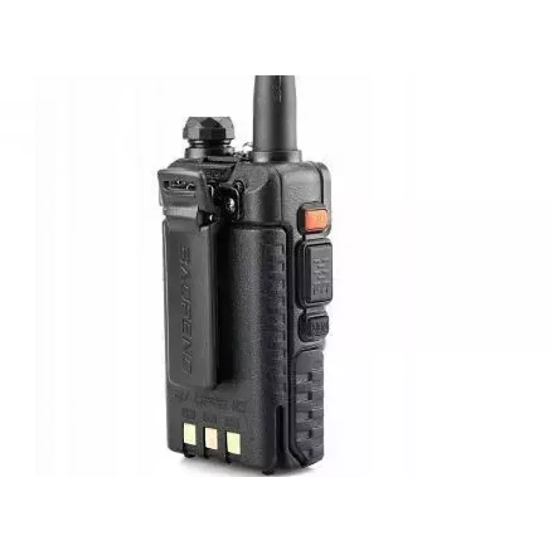 Radiotelefon ręczny Baofeng UV-5R HTQ USB-C dwuzakresowy 5 W, 1800 mAh, FM 64–108 MHz, czarny