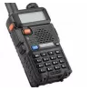 Radiotelefon ręczny Baofeng UV-5R HTQ USB-C dwuzakresowy 5 W, 1800 mAh, FM 64–108 MHz, czarny