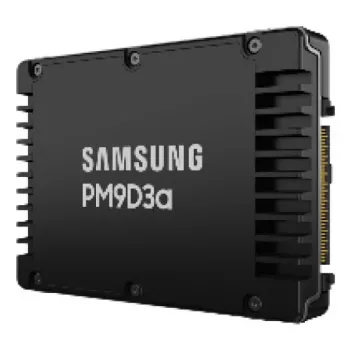 SSD Samsung PM9D3a 7.68 TB 2.5 cala PCIe 5.0 NVMe — 7680 GB, do 12 000 MB/s odczytu, 6 000 MB/s zapisu