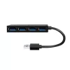 LogiLink USB 3.2 Gen1 koncentrator 4-portowy czarny 5000 Mbit/s ABS