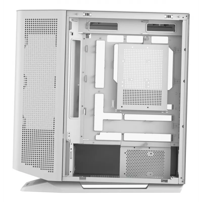 Obudowa PC Midi Tower Cougar FV270 — Biała, obsługuje ATX/EATX/Micro-ITX, 2×3,5 cala + 2×2,5 cala, wentylatory 120/140 mm
