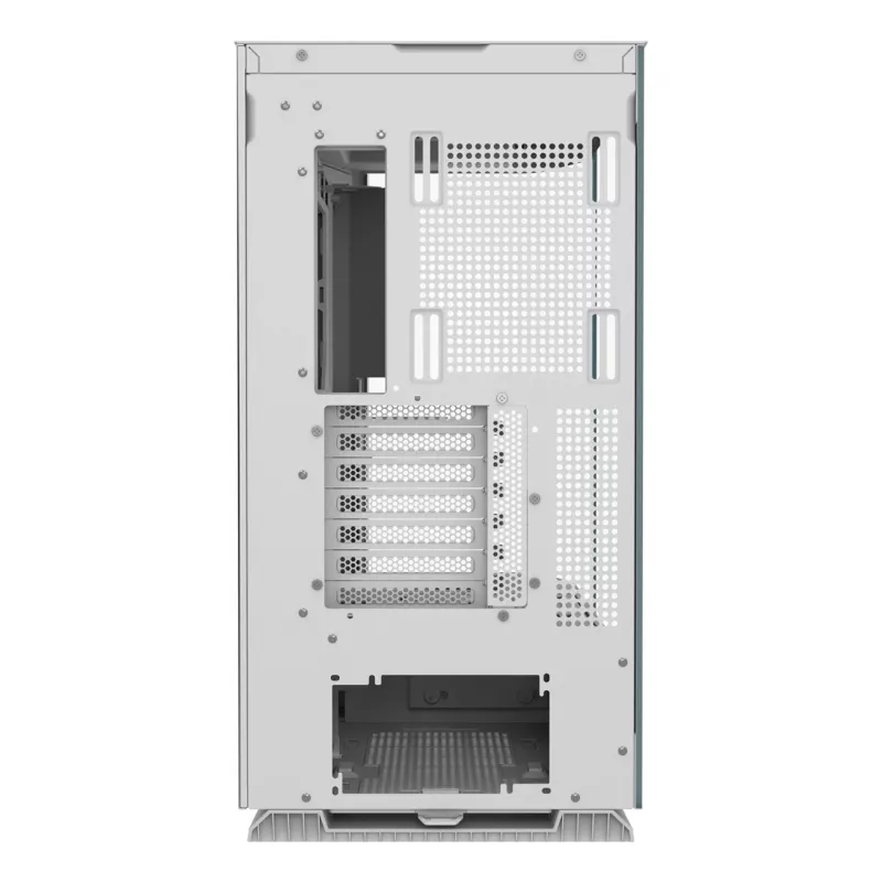 Obudowa PC Midi Tower Cougar FV270 — Biała, obsługuje ATX/EATX/Micro-ITX, 2×3,5 cala + 2×2,5 cala, wentylatory 120/140 mm