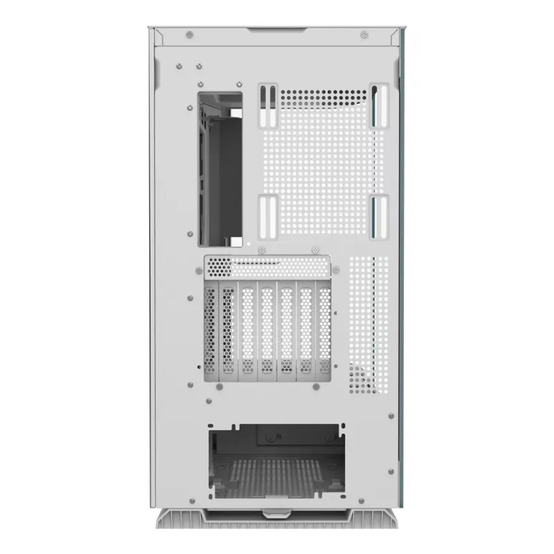 Obudowa PC Midi Tower Cougar FV270 — Biała, obsługuje ATX/EATX/Micro-ITX, 2×3,5 cala + 2×2,5 cala, wentylatory 120/140 mm