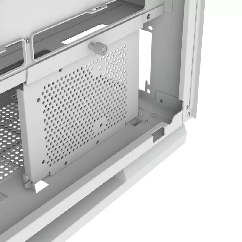Obudowa PC Midi Tower Cougar FV270 — Biała, obsługuje ATX/EATX/Micro-ITX, 2×3,5 cala + 2×2,5 cala, wentylatory 120/140 mm