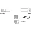 Techly IADAP DP-HDMIF8K adapter wideo 0,2 m DisplayPort HDMI Typ A (Standard) Czarny