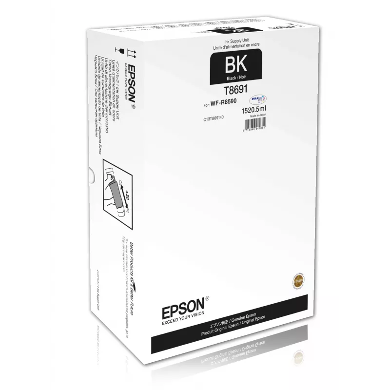Epson Czarny XXL Ink Supply Unit, bardzo wysoka wydajność, Czarny, tusz pigmentowy, 1520.5 ml, 1 szt.