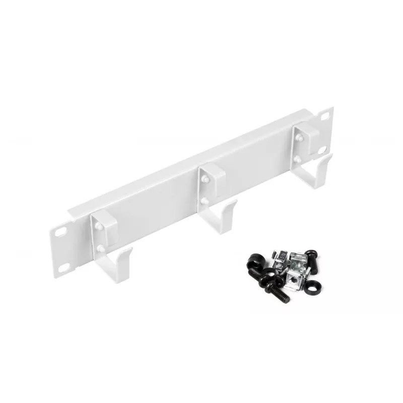 Prowadnica kablowa EQUIP EZMR-10-G do szafy RACK 19 cali, obudowa metalowa, biała
