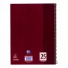 Notes Oxford 100050355 A4 80 arkuszy Bordeaux