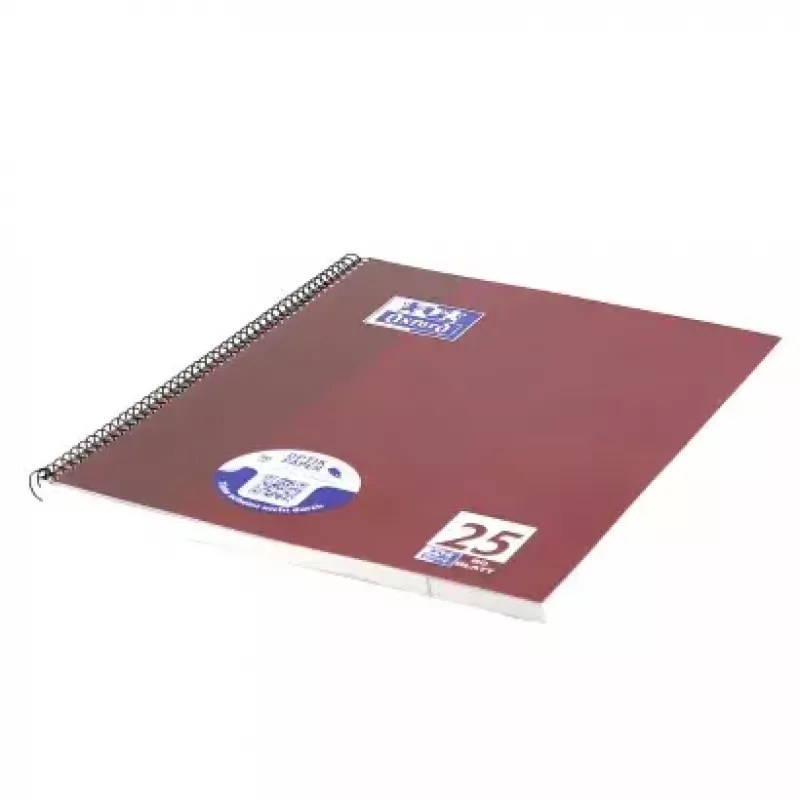 Notes Oxford 100050355 A4 80 arkuszy Bordeaux