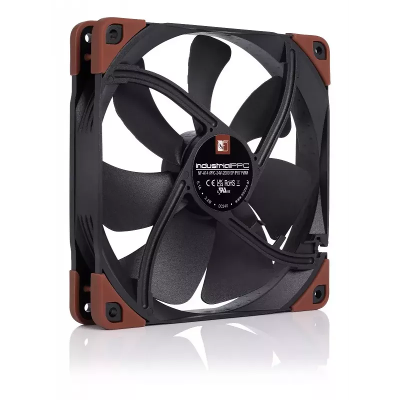 Wentylator Noctua NF-A14 14 cm 500-2000 RPM Czarny Brązowy