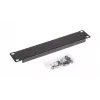 Panel zaślepiający EQUIP EZBP-10-B — metalowy, czarny, 1U, 123 g