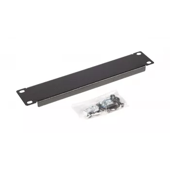 Panel zaślepiający EQUIP EZBP-10-B — metalowy, czarny, 1U, 123 g