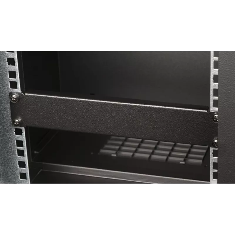 Panel zaślepiający EQUIP EZBP-10-B — metalowy, czarny, 1U, 123 g