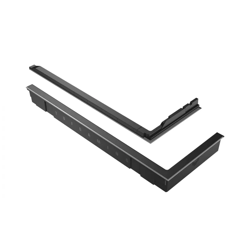 Zestaw rozszerzenia oświetlenia RGB ASUS TUF GAMING GT502 Horizon — ARGB 3-pin, 5 V, 1,44 A, mocowanie magnetyczne, kompatybilny z Midi Tower, czarny