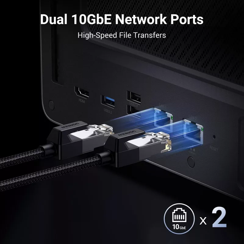 Ugreen DXP6800 Pro NAS Desktop Intel® Core™ i5 8 GB DDR5 Szary, Czarny