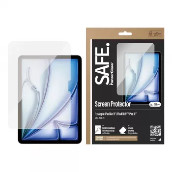 PanzerGlass SAFE. by ® Ochrona ekranu iPad Air 11'' (2024-2026) | iPad 11'' (2025-2026) | iPad 10.9'' (2022) | Ultra-szerokie dopasowanie