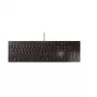 CHERRY KC 6000 cienki klawiatura Uniwersalny USB AZERTY Belgijski Czarny