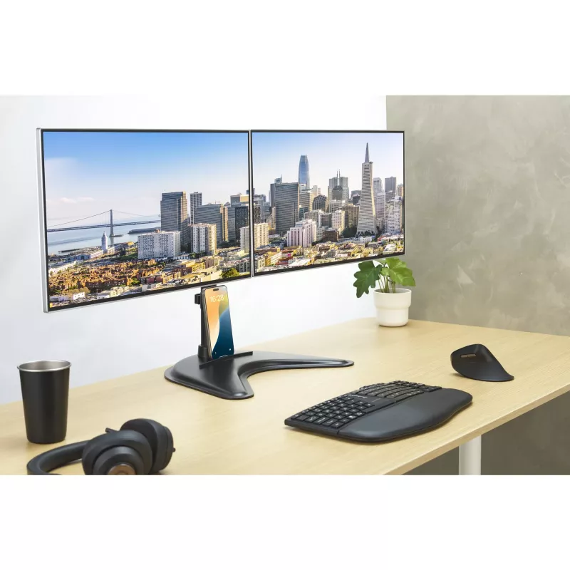 Kensington SmartFit Ergo Freestanding Dual Monitor Stand, wolnostojący, 20 kg, 68,6 cm (27 cali), 100 x 100 mm, regulacja wysokości, czarny