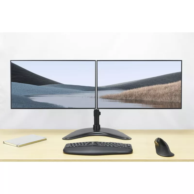 Kensington SmartFit Ergo Freestanding Dual Monitor Stand, wolnostojący, 20 kg, 68,6 cm (27 cali), 100 x 100 mm, regulacja wysokości, czarny