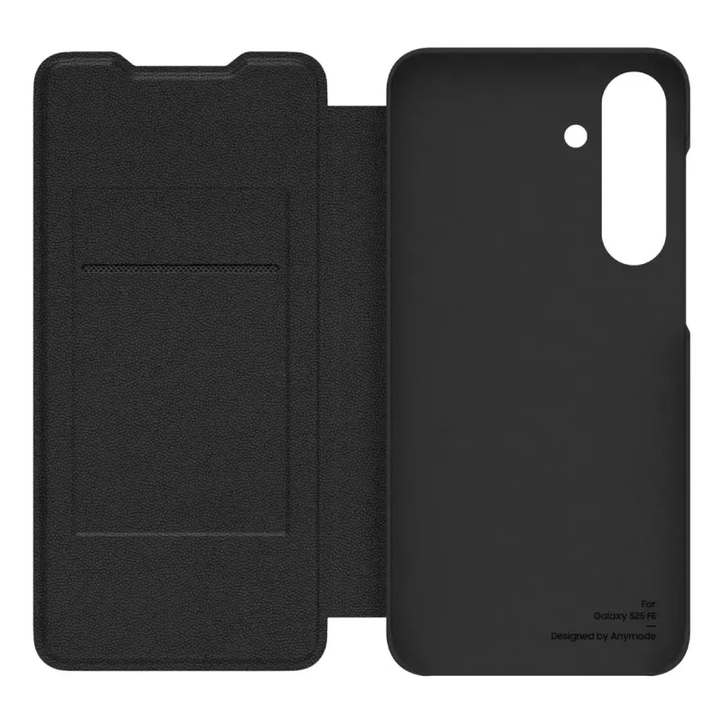 Etui z klapką Samsung Galaxy S25 FE 6,7 cala czarne monochromatyczne