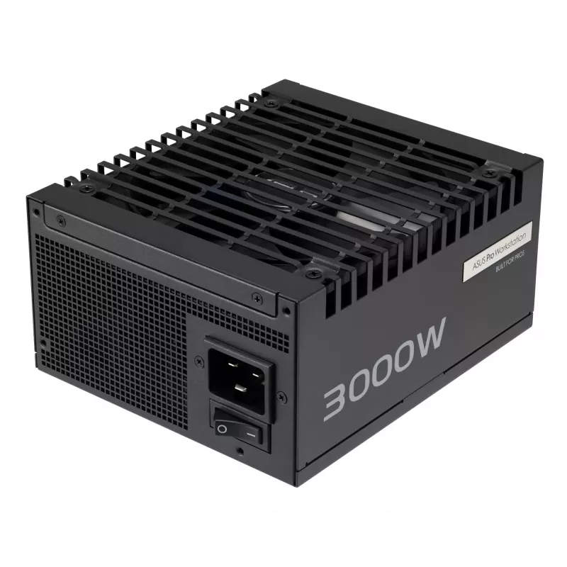 Zasilacz ASUS Pro WS 3000 W ATX 3.1 80 PLUS Platinum w pełni modułowy, 20+4 pin, 4×16-pin PCIe, 12×SATA, czarny
