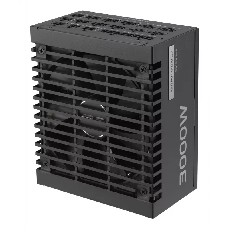 Zasilacz ASUS Pro WS 3000 W ATX 3.1 80 PLUS Platinum w pełni modułowy, 20+4 pin, 4×16-pin PCIe, 12×SATA, czarny