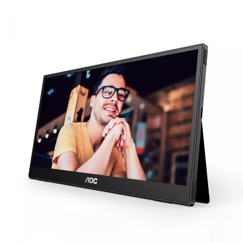 AOC 16T3EA Przenośny telewizor/monitor Czarny 39,6 cm (15,6 cala) 1920 x 1080 pikseli