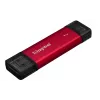 Zewnętrzny dysk SSD Kingston 1 TB Dual USB-A/USB-C Przenośny dysk SSD — USB 3.2 Gen 2, Odczyt 1050 MB/s, Zapis 950 MB/s, Czarny/Czerwony