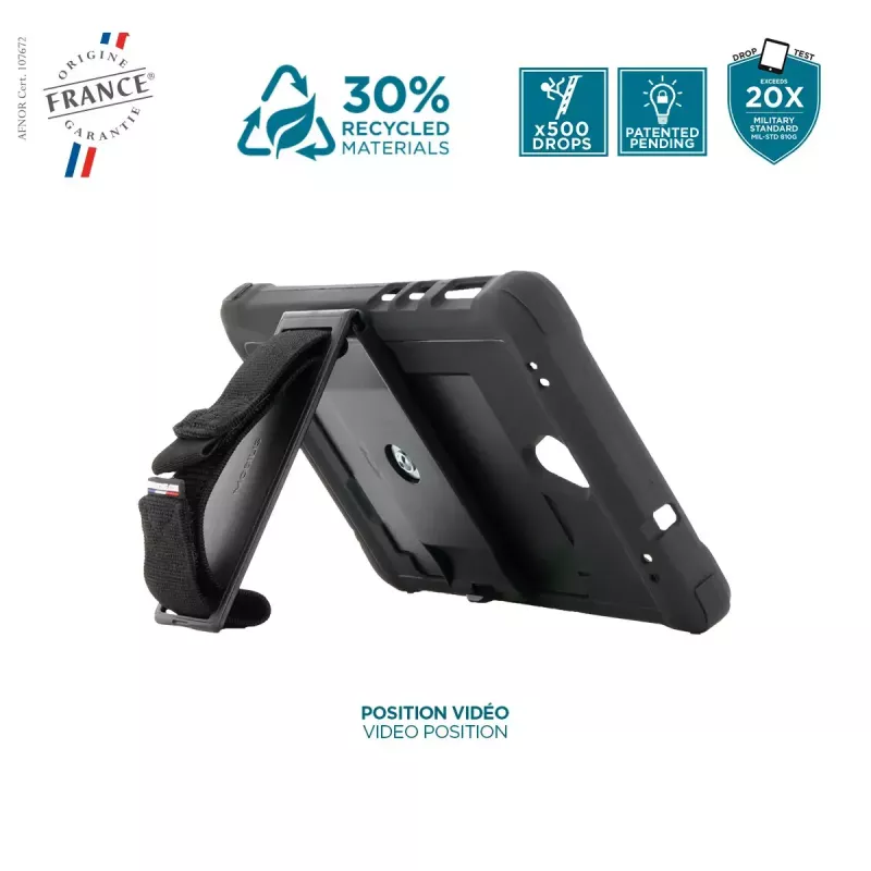 Case Mobilis Galaxy Tab Active5 8'' Cover 360° Rotating Handstrap Kickstand