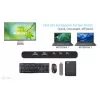 Stacja dokująca KVM i-tec dla 2 hostów HDMI, interfejs hosta USB-C, PD 2×100 W, 4K@60 Hz, 2×USB-A