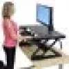 Podstawka konwertująca biurko ERGOTRON WorkFit-T Czarny — rama ze stali nierdzewnej, wysokość 380 mm, maks. obciążenie 15,9 kg