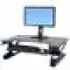 Podstawka konwertująca biurko ERGOTRON WorkFit-T Czarny — rama ze stali nierdzewnej, wysokość 380 mm, maks. obciążenie 15,9 kg