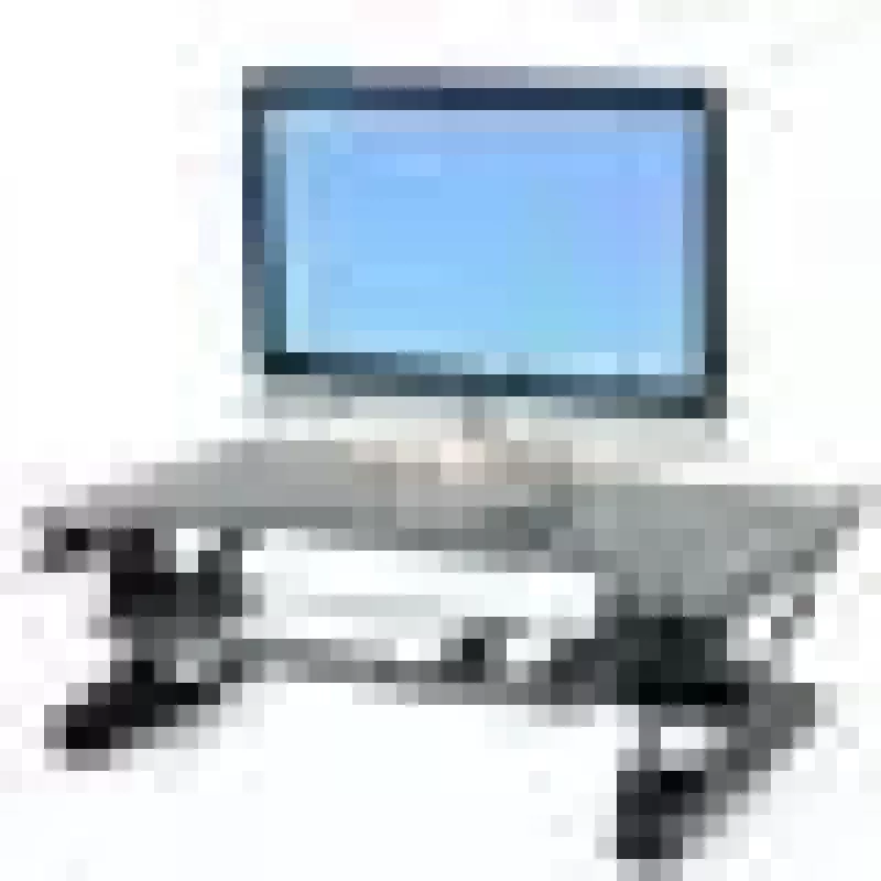 Podstawka konwertująca biurko ERGOTRON WorkFit-T Czarny — rama ze stali nierdzewnej, wysokość 380 mm, maks. obciążenie 15,9 kg