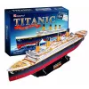 Puzzle 3D Cubicfun Titanic Duży T4011H — 1024 elementy, model statku w skali