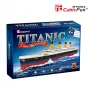 Puzzle 3D Cubicfun Titanic Duży T4011H — 1024 elementy, model statku w skali