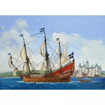 Model żaglowca Revell VASA Zestaw do montażu 1:150 Długość 455 mm Wysokość 345 mm