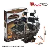Puzzle 3D CubicFun Model Statku Pirackiego 'Queen Anne's Revenge' T4005H, kartonowy zestaw do montażu