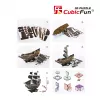 Puzzle 3D CubicFun Model Statku Pirackiego 'Queen Anne's Revenge' T4005H, kartonowy zestaw do montażu