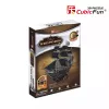 Puzzle 3D CubicFun Model Statku Pirackiego 'Queen Anne's Revenge' T4005H, kartonowy zestaw do montażu