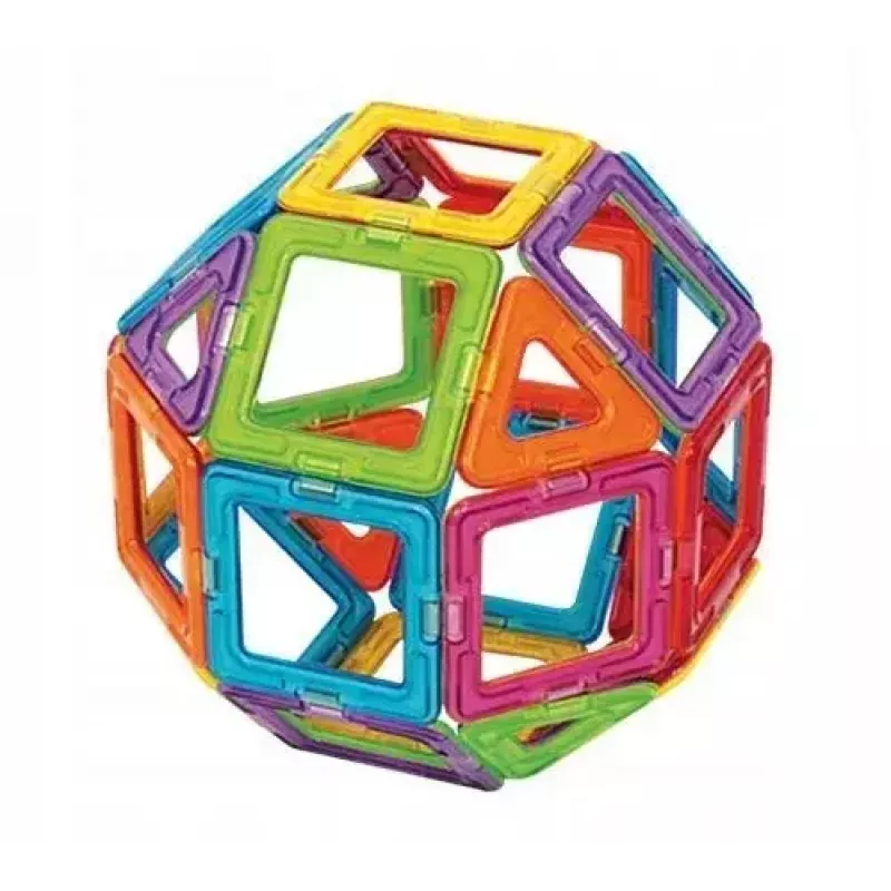 Magformers Magnetic Blocks Basic 30 pcs. set by MAGFORMERS — 30-elementowy magnetyczny zestaw konstrukcyjny