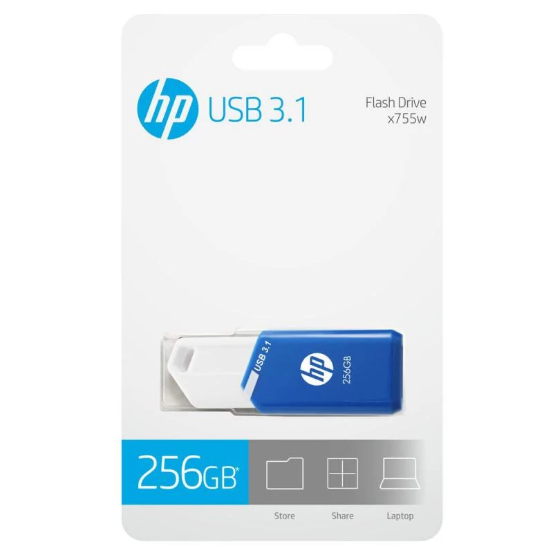 HP x755w USB flash drive 256 GB USB Type-A 3.2 Gen 1 (3.1 Gen 1) niebieski, biały