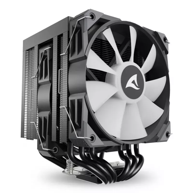 Chłodzenie powietrzne Sharkoon A60 RGB 12 cm 500-1800 RPM czarny