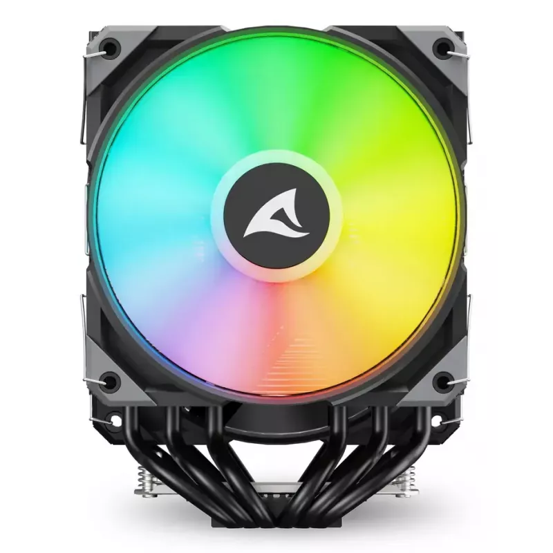 Chłodzenie powietrzne Sharkoon A60 RGB 12 cm 500-1800 RPM czarny